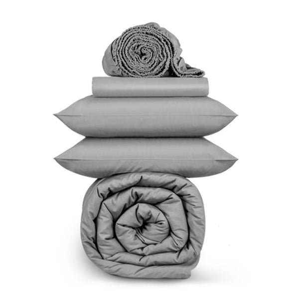 Alpha™ Silver  Deluxe Set 2.0 - Sheets, Pillow Cases and Duvet Slip